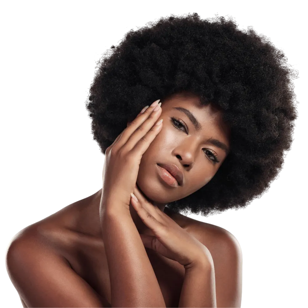 Patchy lower lip pigmentation treated with laser lip bleaching in London.